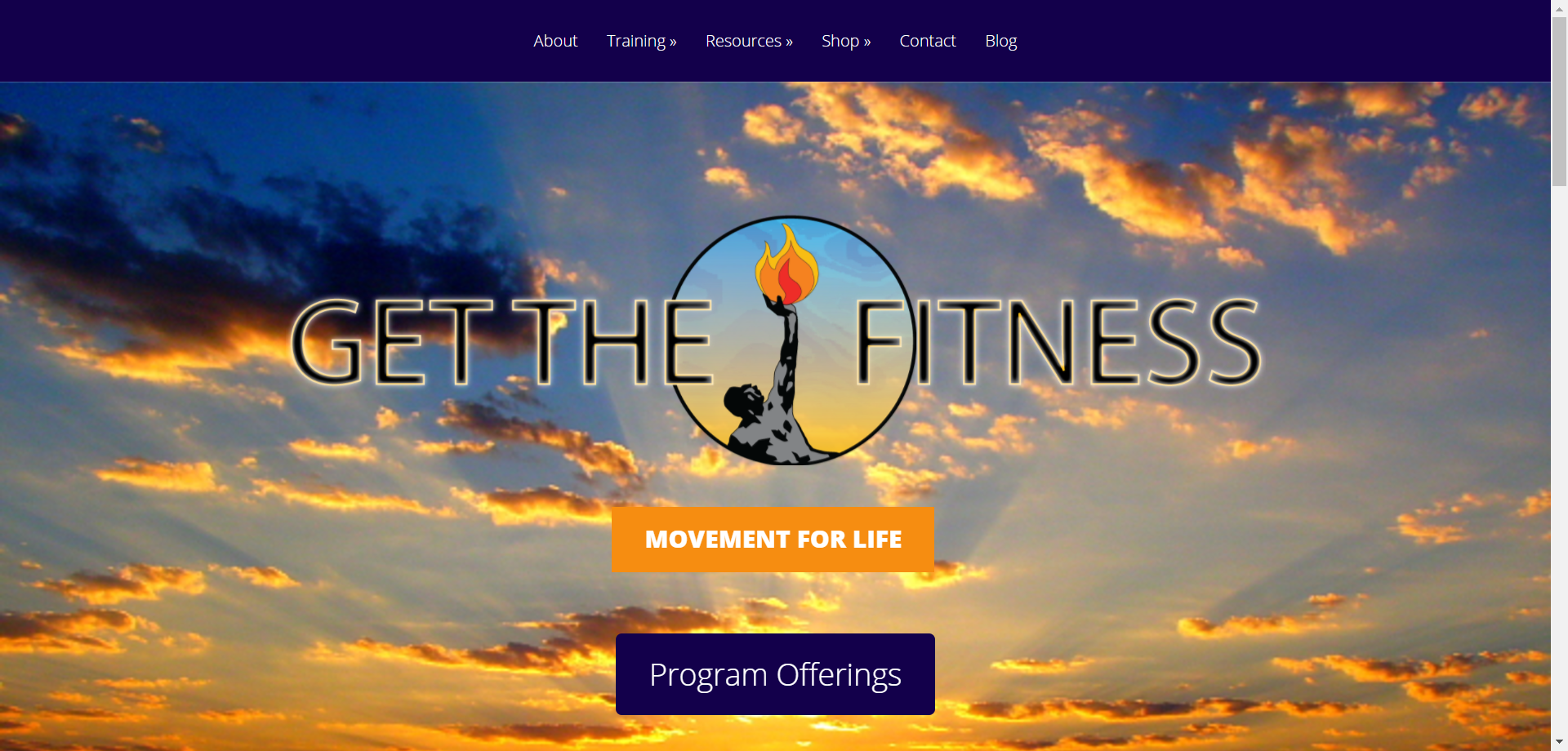 Get The Fitness - Personal Trainer website
